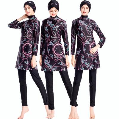 China Wholesale QUICK DRY Muslim Swimwear Customized Gold Coast Beach Play Water Wear Muslim Swimwear 6xl Plus Size Hot Selling Ladies Tops for sale