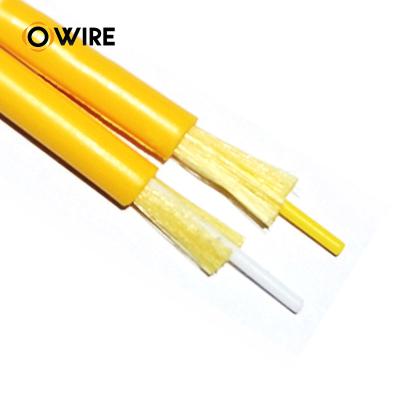 China Networking cable 1000m 2000m roll om1 sm 2 4 core 10 0.9 mm g652 4 core ftth single mode duplex fiber optic drop cable for sale