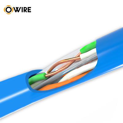 China 8 core 300m roll pairs twisted high quality hdpe 23awg lszh cat6a utp cable for indoor UTP for sale