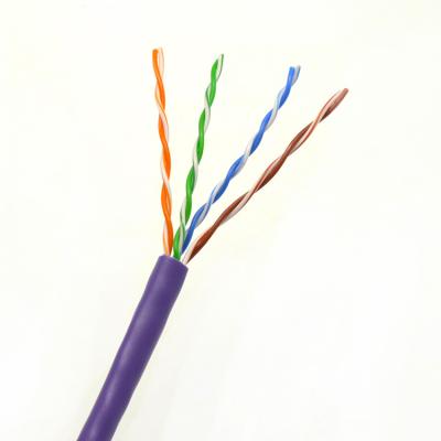 China LAN Network System High Speed ​​4 Pairs of 24Awg 1000M Utp Cat 5E Lan Cable for sale