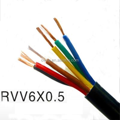 China RVV 2x1.5mm2 CCA PVC Insulated Electrical Wire Power Cable RVV Power Cable for sale