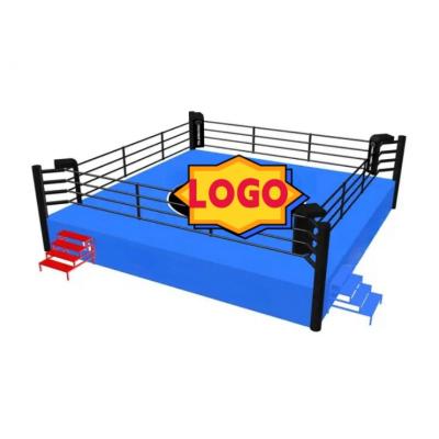 China Height Platform Professional Customized Size Logo Table Flooring Boxing Ring Price PVC Canvas Taekwondo Karate Wrestling Judo Boxing Ring for sale