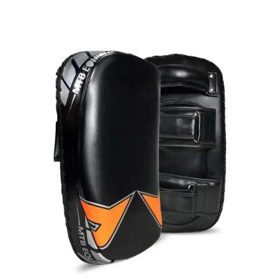 China Comfortable Boxing Hand Target Kick Pad Kit Black Karate Training Mitt Focus Punch Pads leather custom logo for sale