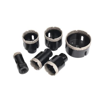 China Ceramic Vacuum Brazed Stone Cut Hole Saw Marble Cutter Diamond Core Drill Bits For Granite Porcelain Tiles Fast Cutting for sale