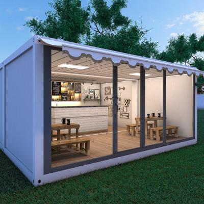 China Popular 40ft Flat Pack Containers Milk Tea Shop Coffee Shop à venda