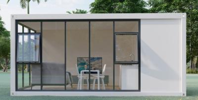 China Modular Muralha de vidro personalizada Container House de montagem rápida e rápida à venda