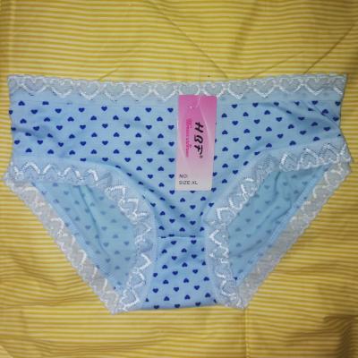 China Antibacterial Custom Design Cotton Lace Trim Briefs Fashion Comfortable Cheap Ladies Panties Soft Lingerie Panties for sale