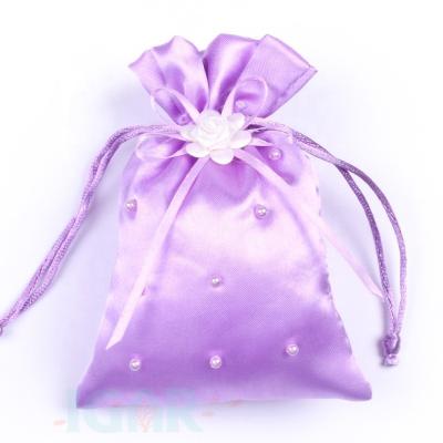 China Festival Wedding Brocade Jewelry Pouch Bag Recyclable Silk Drawstring Coin Purse, Gift Bags, Jewelry Wrapping Bags for sale