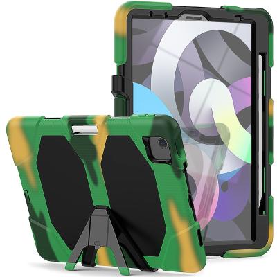 China 360 Protection Full Body Protective Kickstand Griffin Rugged Tablet PC Shockproof Bumper Covers for iPad Air 4 Case with Pencil Holder for sale