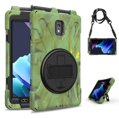 China Shockproof Silicone Case with Hand Strap and Bracket for Samsung Galaxy Tab Active 3 8