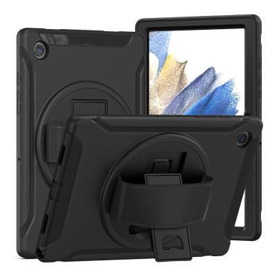 China Newest Heavy Duty Silicone Shockproof PC Rugged Tablet Cover For Samsung Tab A8 X200 X205 Stand Case for sale