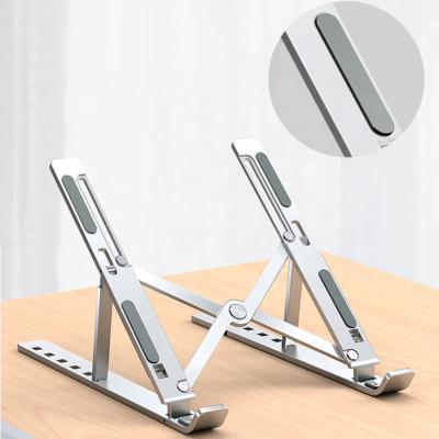 China Aluminum iPad Macbook Notebook Stand 6 Adjustable Height Adjustable Laptop Stand Tablet Holder Laptop Stand for sale