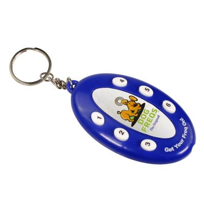 China Plastic + Metal+Sound Chip Funny Sound Maker Key Chain for sale