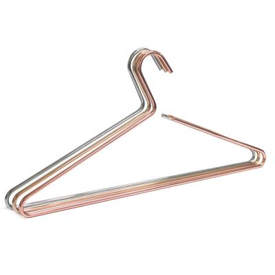 China Custom Gold Metal Hanger Lindon Thick Brass Metal Hangers Copper For Clothing for sale