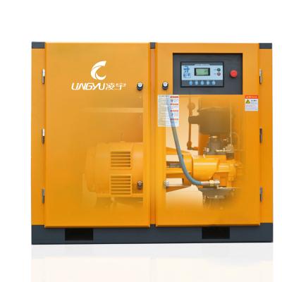 China Durable Lubricated In Used Industrial Rotary Screw Air Compressors for sale