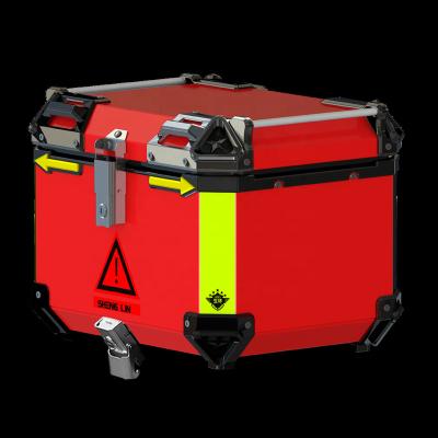 China Super popular factory direct sale 45L aluminum alloy SHENGLIN motorcycle tail box super box top durable large capacity motorcycle case for sale