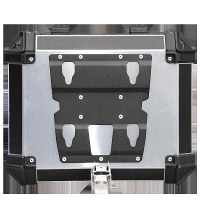 China Aluminum alloy the best volume 45L motorcycle rear alloy aluminum top tail boxes quick release structure aluminum tail box hot sales for sale