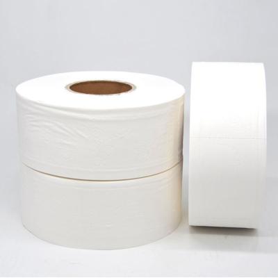 China Virgin Wood Papers OEM Jumbo Toilet Paper In Public Place 2 PLY Toilet Paper Embossing Jumbo Rolls for sale