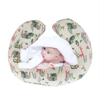 China Ergonomic Breastfeeding Pillow Nursing Support Pillow Cotton Bottle Feeding Pillows With Removable Cover for sale