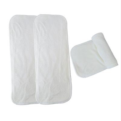 China Soft 4 Layers Reusable Bamboo Inserts High Absorption Plain Weave Washable Diaper Liners For Baby Cloth Diaper for sale