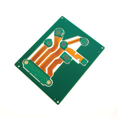 China Quadratische PCB-Umriss starre flexible PCB mit AOI-Test Weiße Lötmaske zu verkaufen