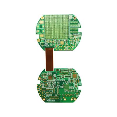 중국 자동차 애플리케이션 세그먼트 블루 컬러 및 ISO14001 인증과 함께 딱딱한 유연 PCB 판매용