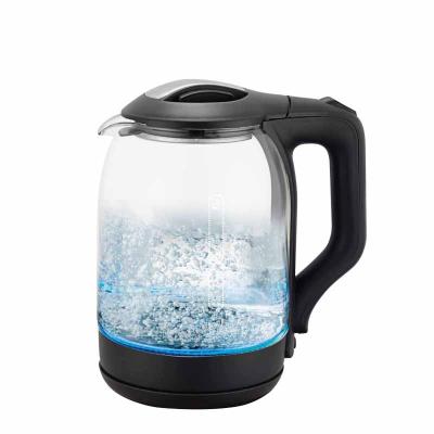 China New Arrivals 360 Degree Rotation Bottom In Glass Water Sensitive China Home Appliance Appearance Electric Kettle With Led Thermostat Switch for sale