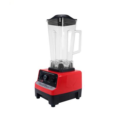 China Ice Crushing Food Processor 220v 50hz Commercial High Speed ​​Large Plastic Fruit Blender Heavy Duty Machine for sale