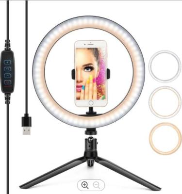 China 10 Inch Selfie Ring Light With Tripod Stand Mobile Phone LED Lamp Camera Stand 12inch 16inch 18inch Fill Ring Light LED Ring Light for sale