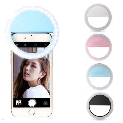 China 36LED Mobile Phone Beauty LED Ring Light Portable Flash LED Ring Light Selfie Ring Phone Light for sale