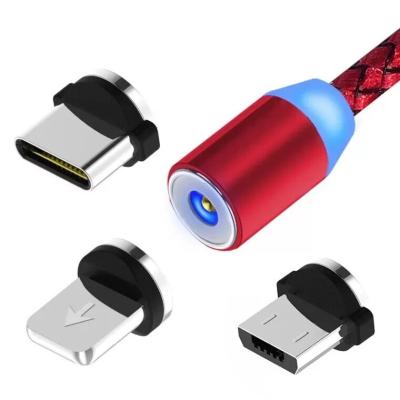 China 2021 Usb MP3/MP4 Player 3 Mobile Phone Micro Fast Charging Cable In 1 Magnetic USB Charger And Data Cable for sale