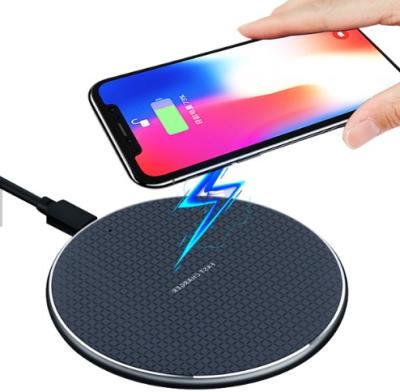 China 2021 Portable Universal Cell Phone 15W 10W Qi Wireless Charger Pad Led Radio Lightweight Fast Charging Charger for sale