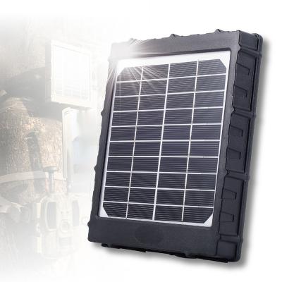 China Trail Camera Solar Panel 12V/9V/6V Solar Panel Battery Charger Kit with 8000mAH IP66 Rechargeable Cell 125mmx125mm Lithium Battery for sale