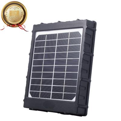 China Trail Camera Solar Panel 8000mah 3 Watt Hunting Camera 12v/9v/6v Output Built-in Lithium Battery IP66 Waterproof For Outdoor Cam 125mmx125mm for sale