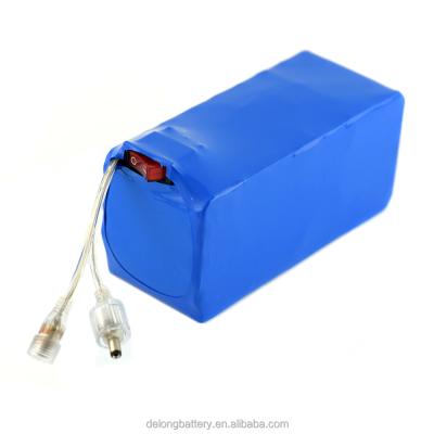 China Rechargeable Igniter 12V 30Ah Lithium 3S12P 18650 Ion Battery Pack With DC Plug And Switch for sale