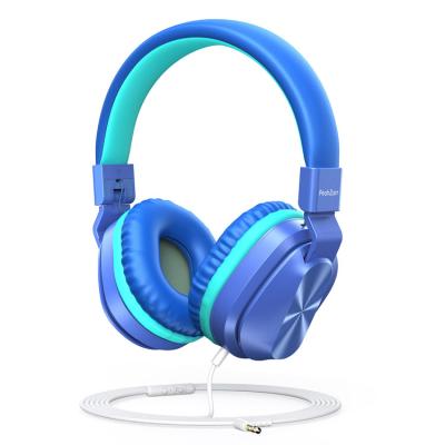 China Child Friendly Kids Headphones Children Headphones With Microphone 3.5mm Jack Stereo On-Ear Headphones With 1.5M Tangle-Free Cord Wired Kids Headphones for sale