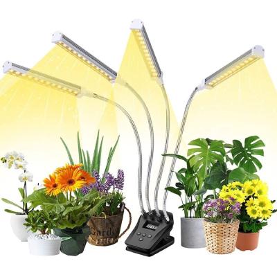 China Custom Timing Grow Plant Lights, Full Spectrum, with Table Clip, Custom Timing, 10 Brightness Levels, 4 Switch Mode for sale