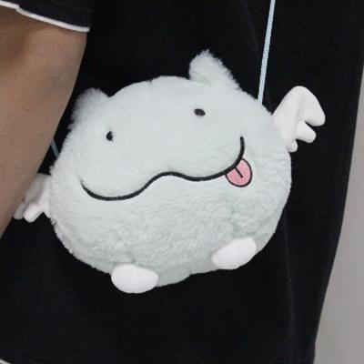 China Strange shapes wholesale custom cuddly cinerous gift toy plush angel plush toy bag for kids for sale