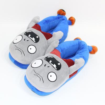 China Comfort Newcomers Children Factories Against Home Warm Plush Zombie Plush Winter Cotton Slipper Stuffed Animal Toy for sale