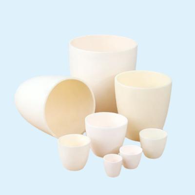 China High Purity Wihte Alumina Crucibles Burn Solid Materials Al2O3 Crucibles Transpiration, Concentration Or Crystallization for sale