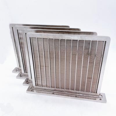 China Beautiful Wedge Wire Mesh Filter Flush Plate Away From Filter Drain Port for sale