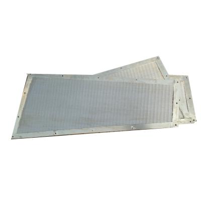 China Excellent Filtration Performance SS304 Stainless Steel Wedge Wire Screen Strainer Mesh Plate Panel With Frame for sale