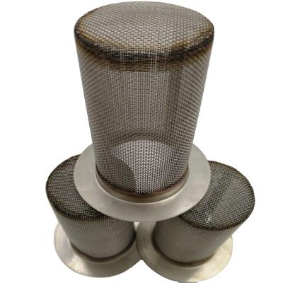 China Excellent Filtration Performance Stainless Steel Strainer Filter Round Woven Tube / Mesh Filter Cartridge for sale