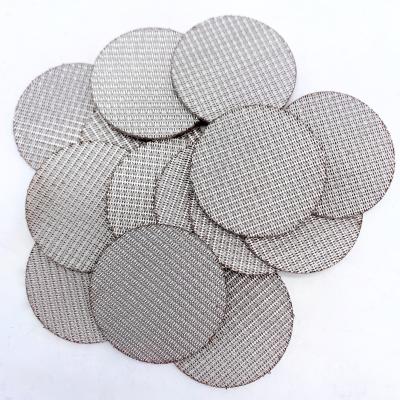 China Excellent Wire Mesh Filtration Performance Stainless Steel Sintered Filter Disc Screen Pack Filter Mesh for sale