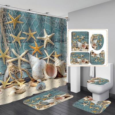 China Wholesale Custom Print Viable Custom Shower Curtain Polyester Factory Child Star Cartoon African American Shower Curtain Hooks for sale