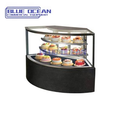 China Single-Temperature Cake Biscuit Dessert Corner Fridge Freezer Refrigerators for sale