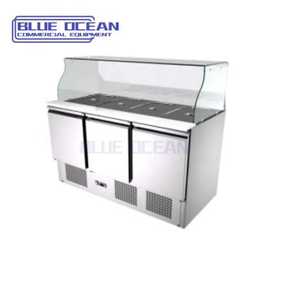 China Commercial Single-Temperature Pizza Prep Refrigerator Under Counter Fridge Refrigerator for sale