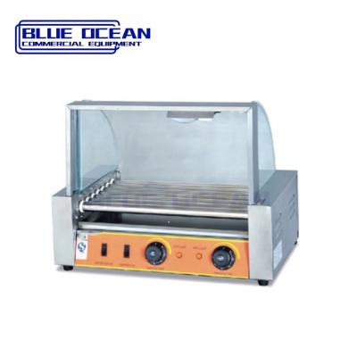 China Hot Sale Hotels 5 7 9 Rollers Grill Hot Dog Grill Rolling Machine for sale