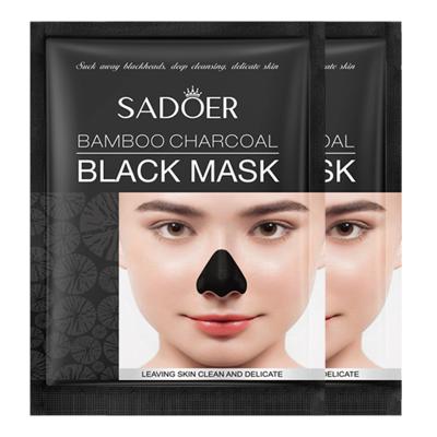 China OEM SADOER Black Mask Moisturizer Remover Mask Deep Cleansing Head Pore Acne Dirt Nose Mask Deep Cleansing Shrink Nose Correction for sale