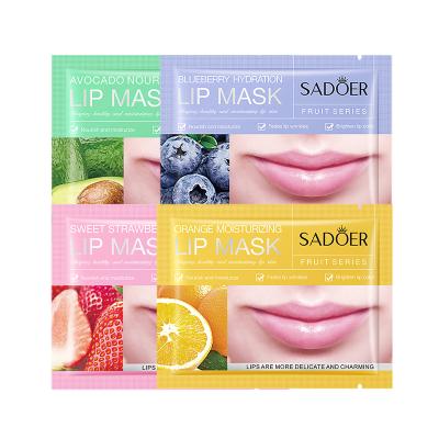 China Moisturizer Private Label Collagen Avocado, Blueberry, Strawberry, Orange Fruity Lip Mask Moisturizing Lip Film Lip Care for sale